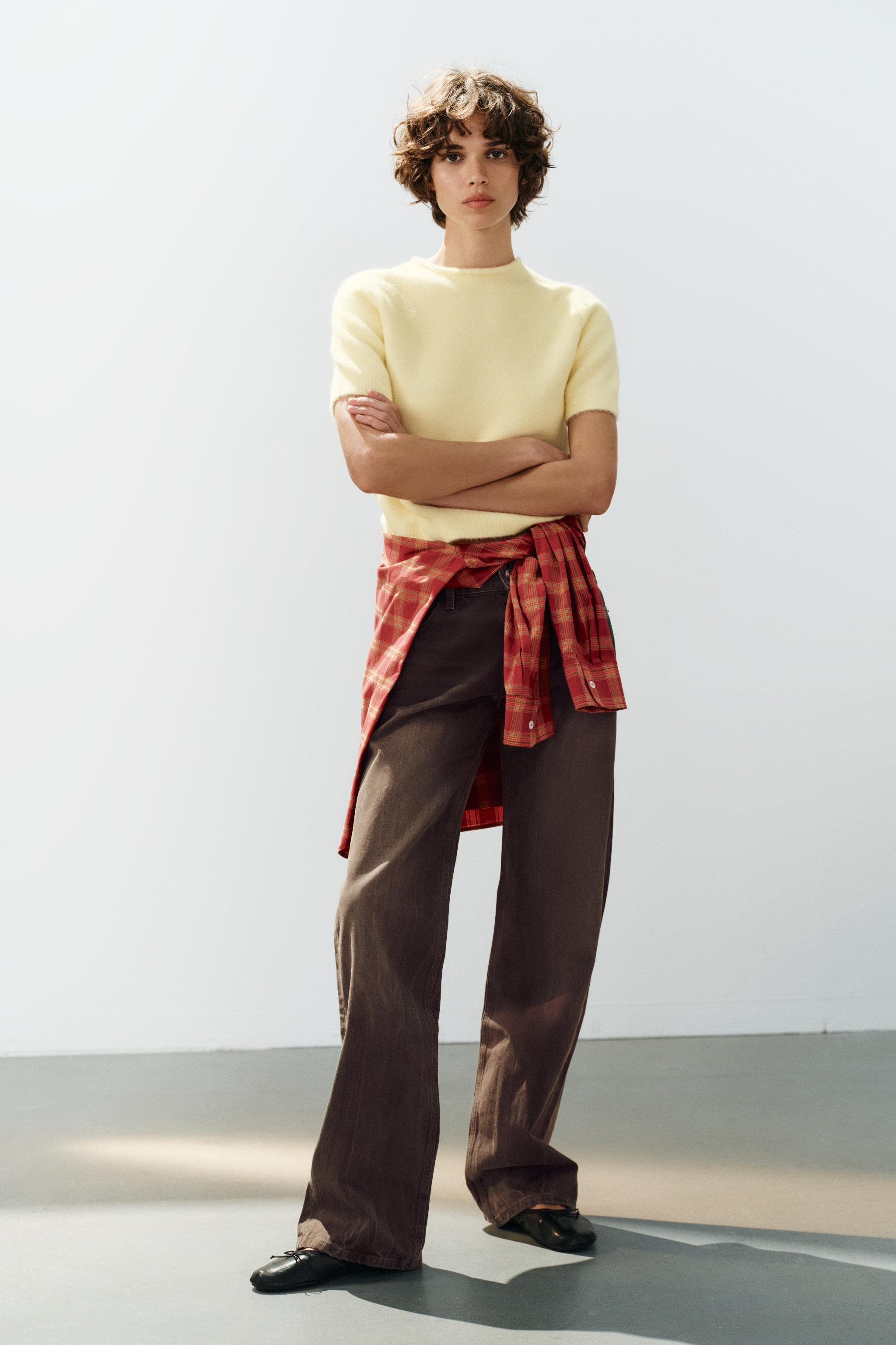 SOFT KNIT TOP — Light yellow