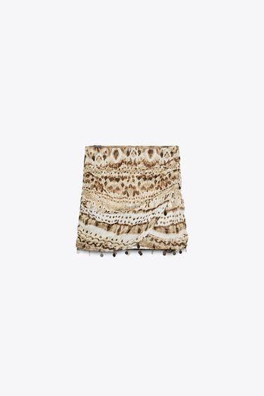 MINI JUPE FANTAISIE TIE DYE - Multicolore de Zara - Image 4
