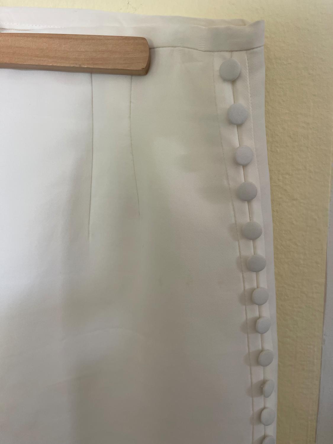 IVORY SATIN SKIRT - Image 7