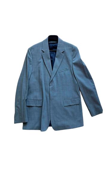 GRAY HIDDEN BUTTONS BLAZER