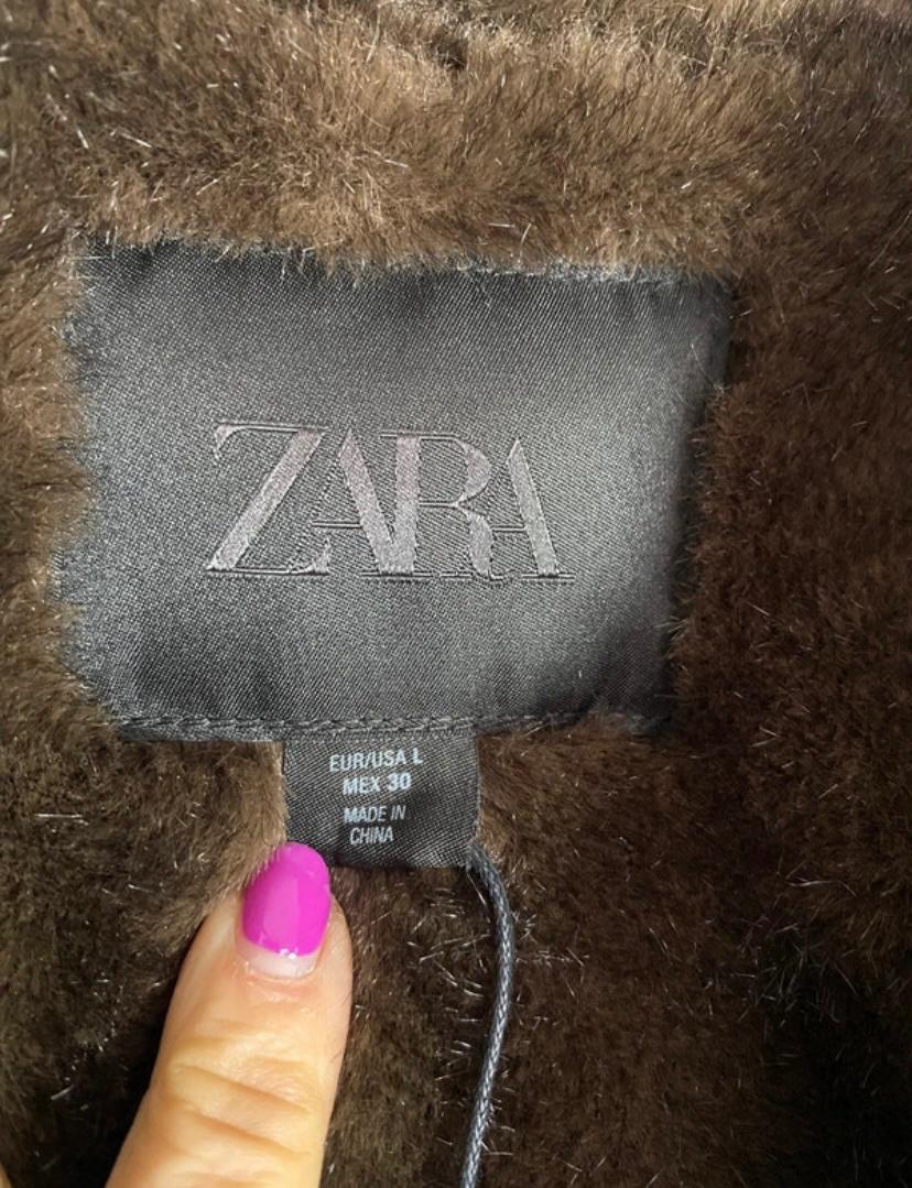 DENIM JACKET WITH FAUX FUR ZW COLLECTION - Image 5