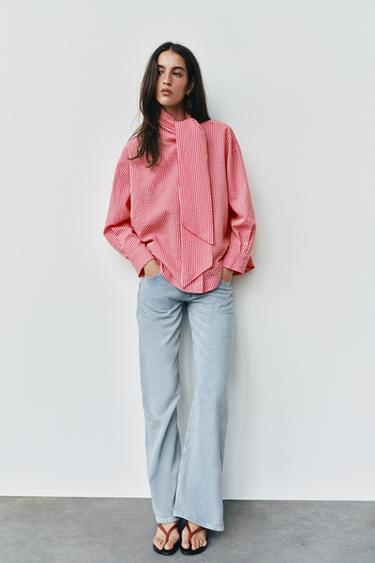 CAMISA RAYAS LAZO - Rosa de Zara
