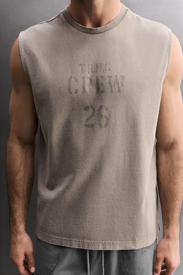 TRAINING TANK TOP - Brown by Zara - Image 5