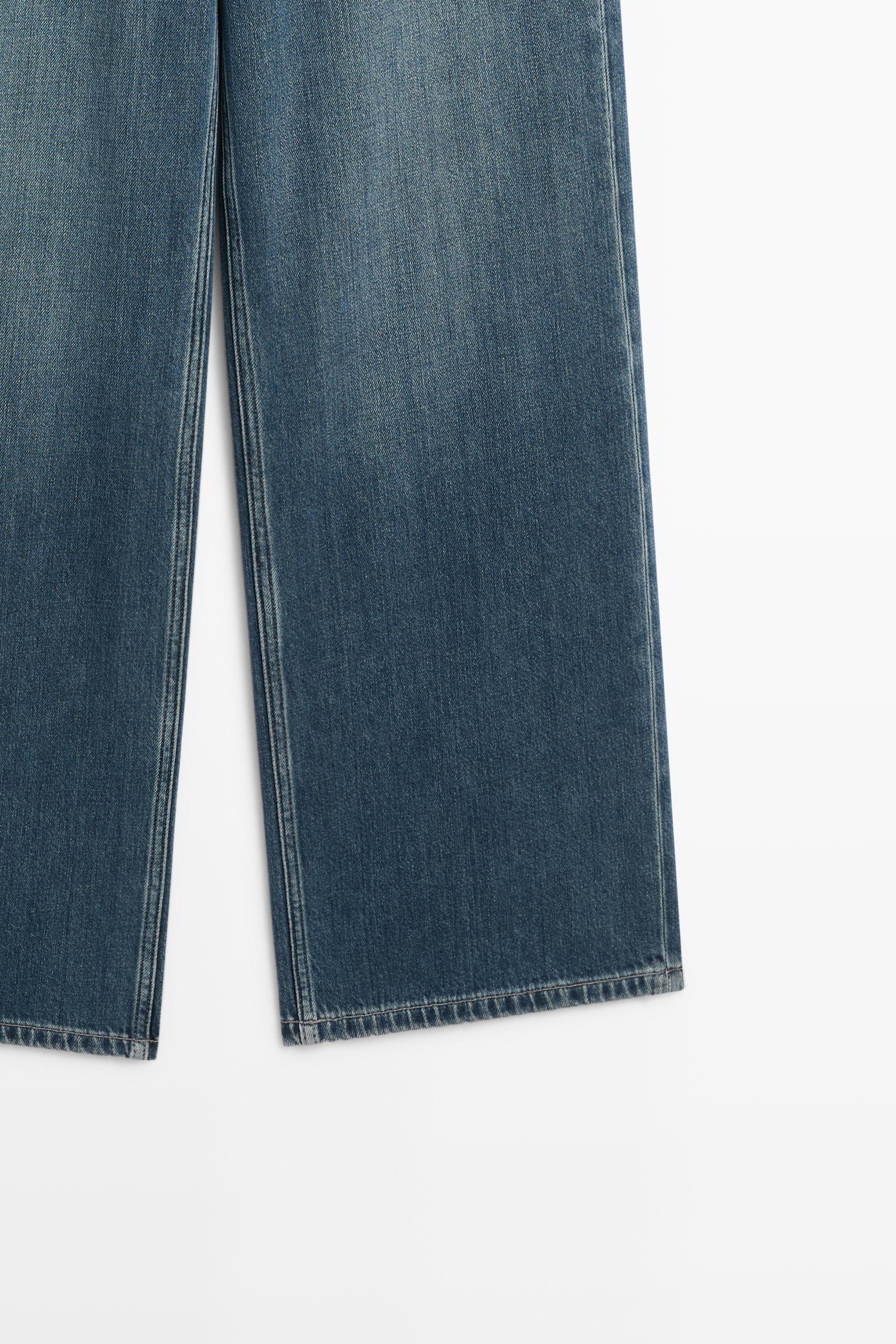 Jean wide leg relaxed taille moyenne