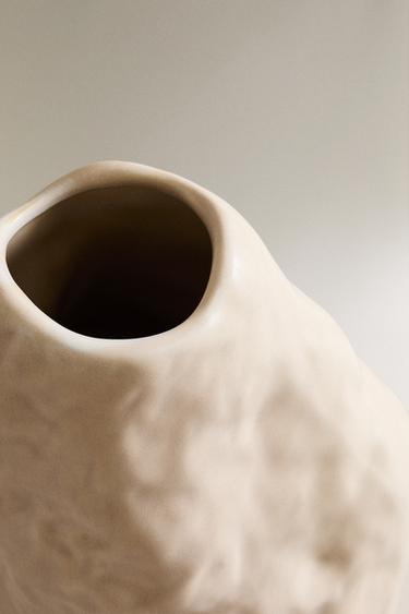 IRREGULAR CERAMIC VASE - White by Zara - Image 2
