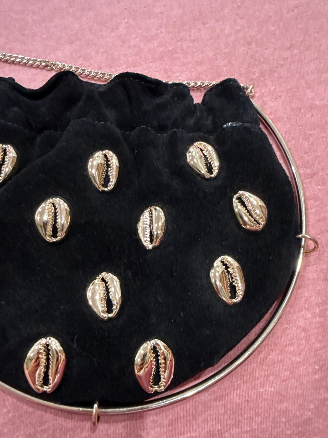 SHELL VELVET CROSSBODY BAG - Image 2