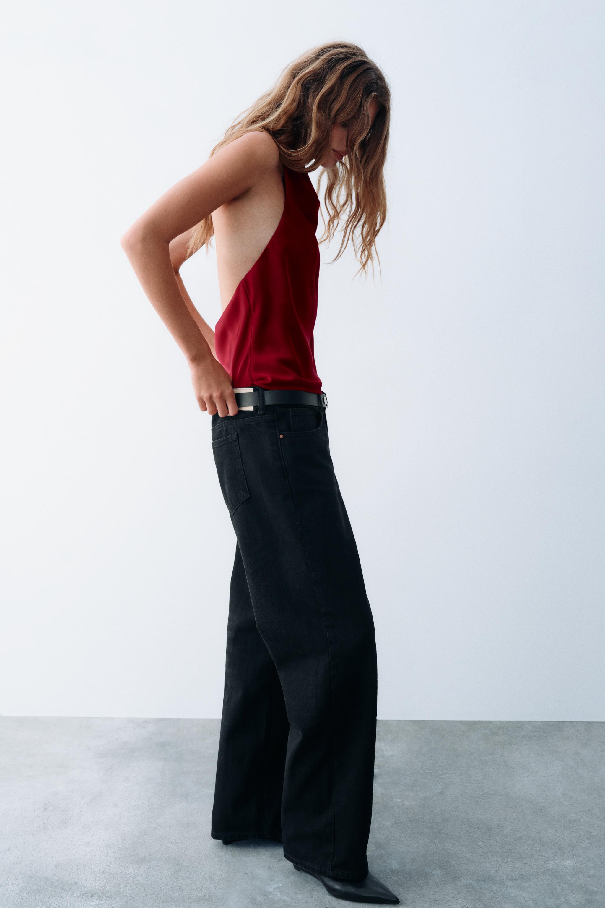 Zara Saten Halter Top görsel 3