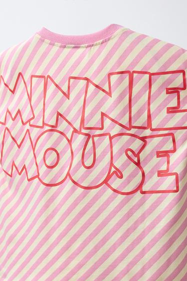 STRIPED T-SHIRT WITH RUBBERISED PATCH MINNIE MOUSE © DISNEY - striped by Zara - Image 3