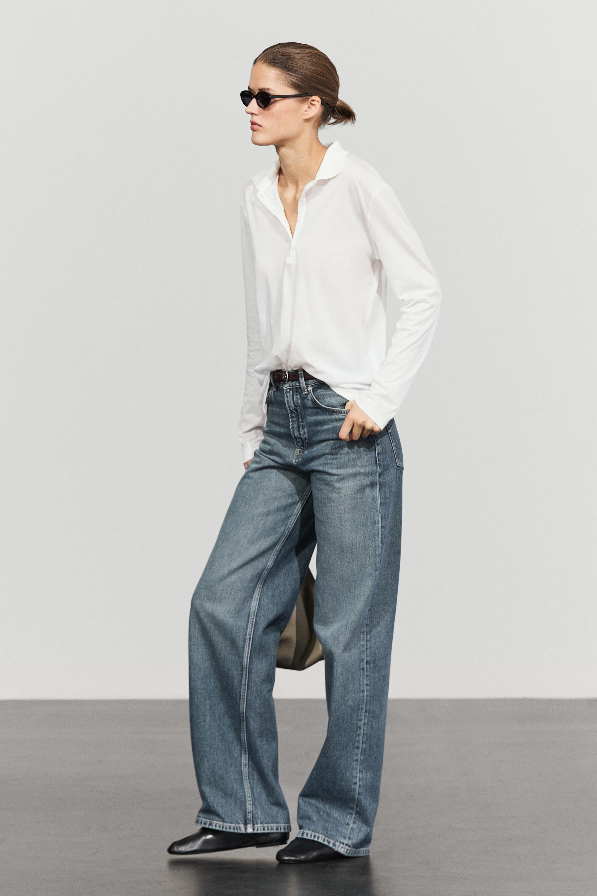 Polo manches longues 100 % coton