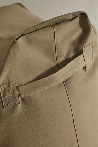 POUF EN COTON - Vert de Zara - Image 2