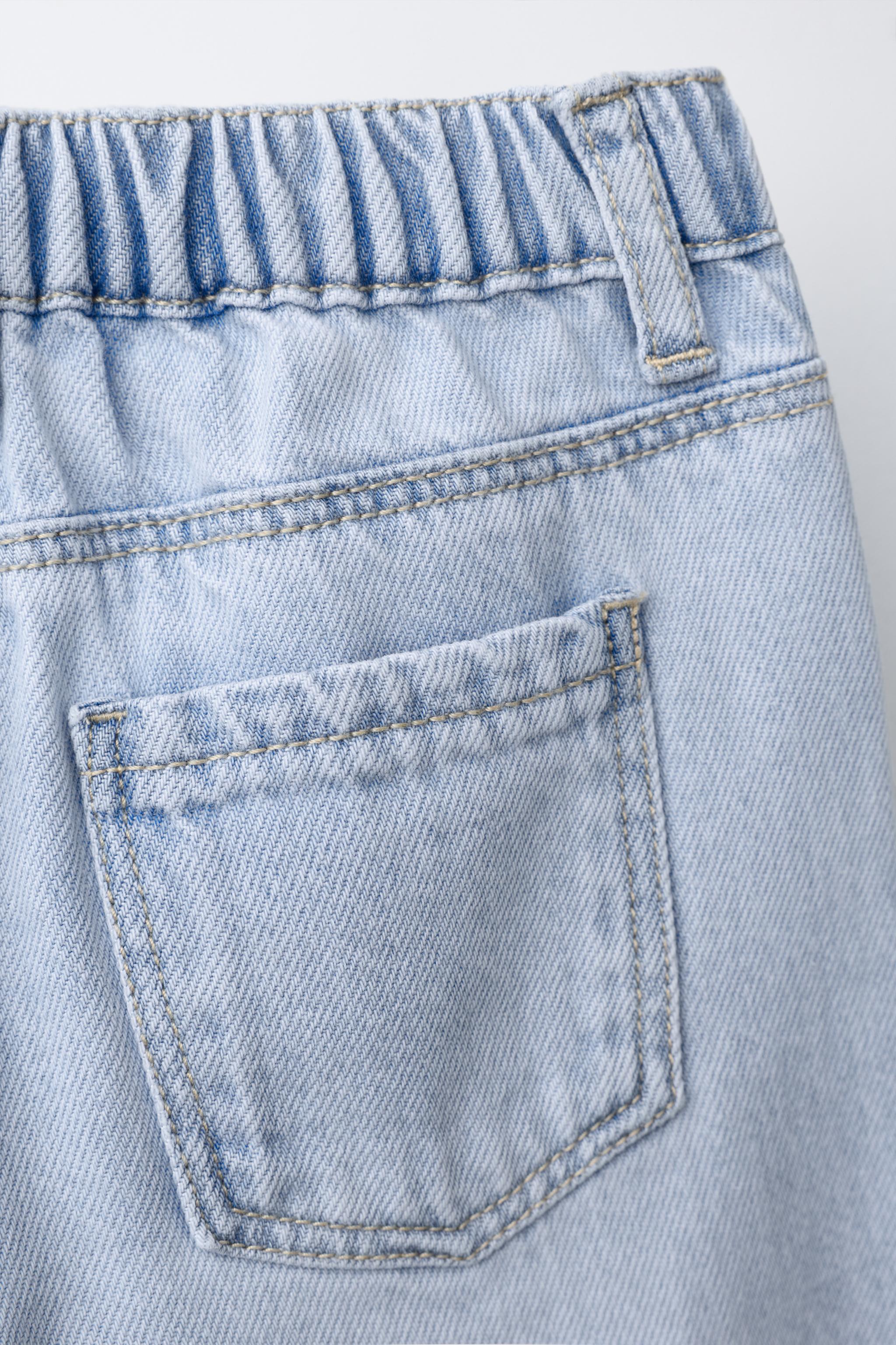 Детские джинсы Zara RUFFLED CULOTTE JEANS — фото 5