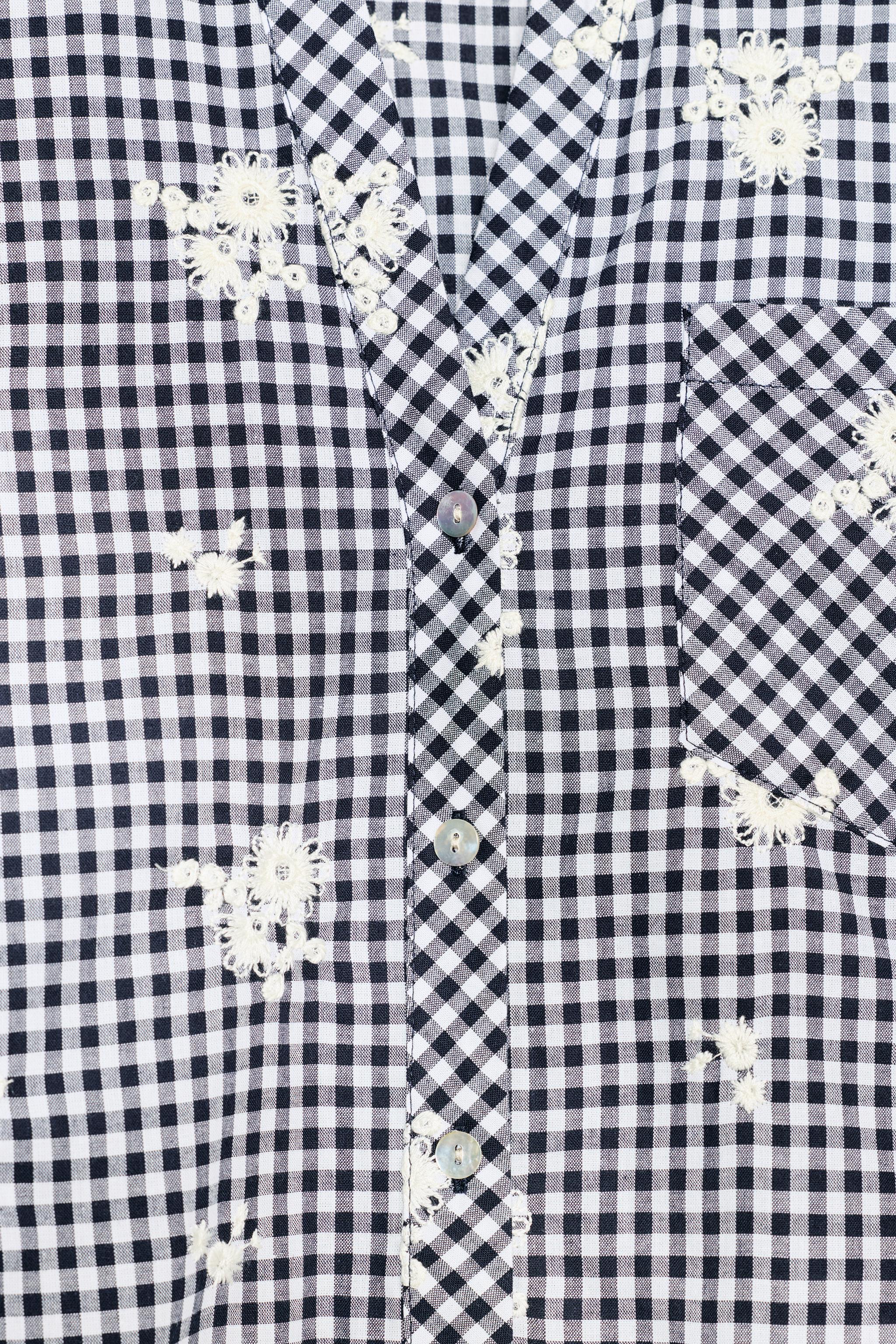 CHEMISE À CARREAUX BRODÉS
