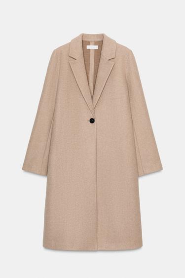 SOFT BASIC COAT - Mid-camel by Zara