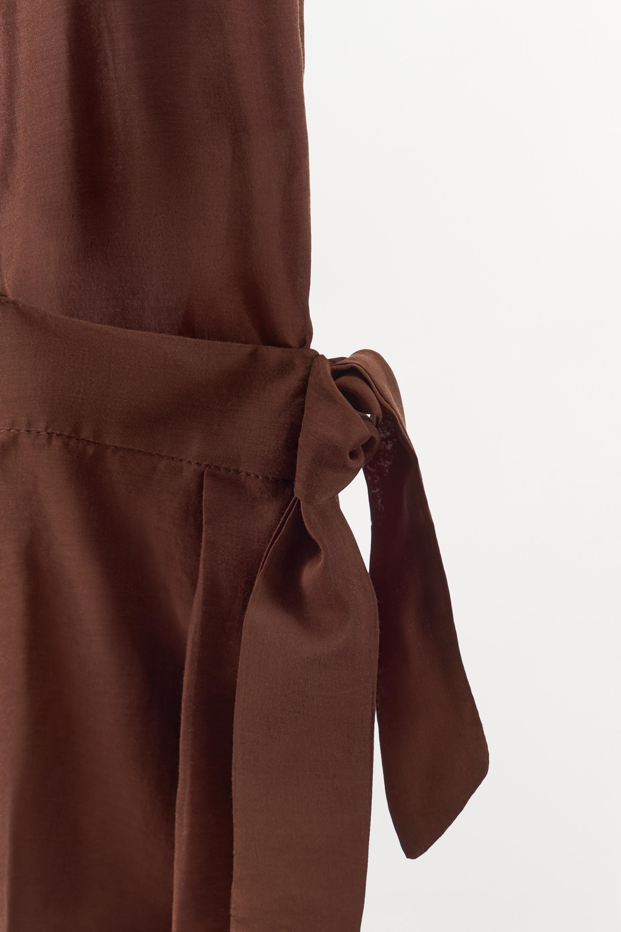 Женские шорты Zara POCKET VISCOSE-BLEND BERMUDA SHORTS — фото 8