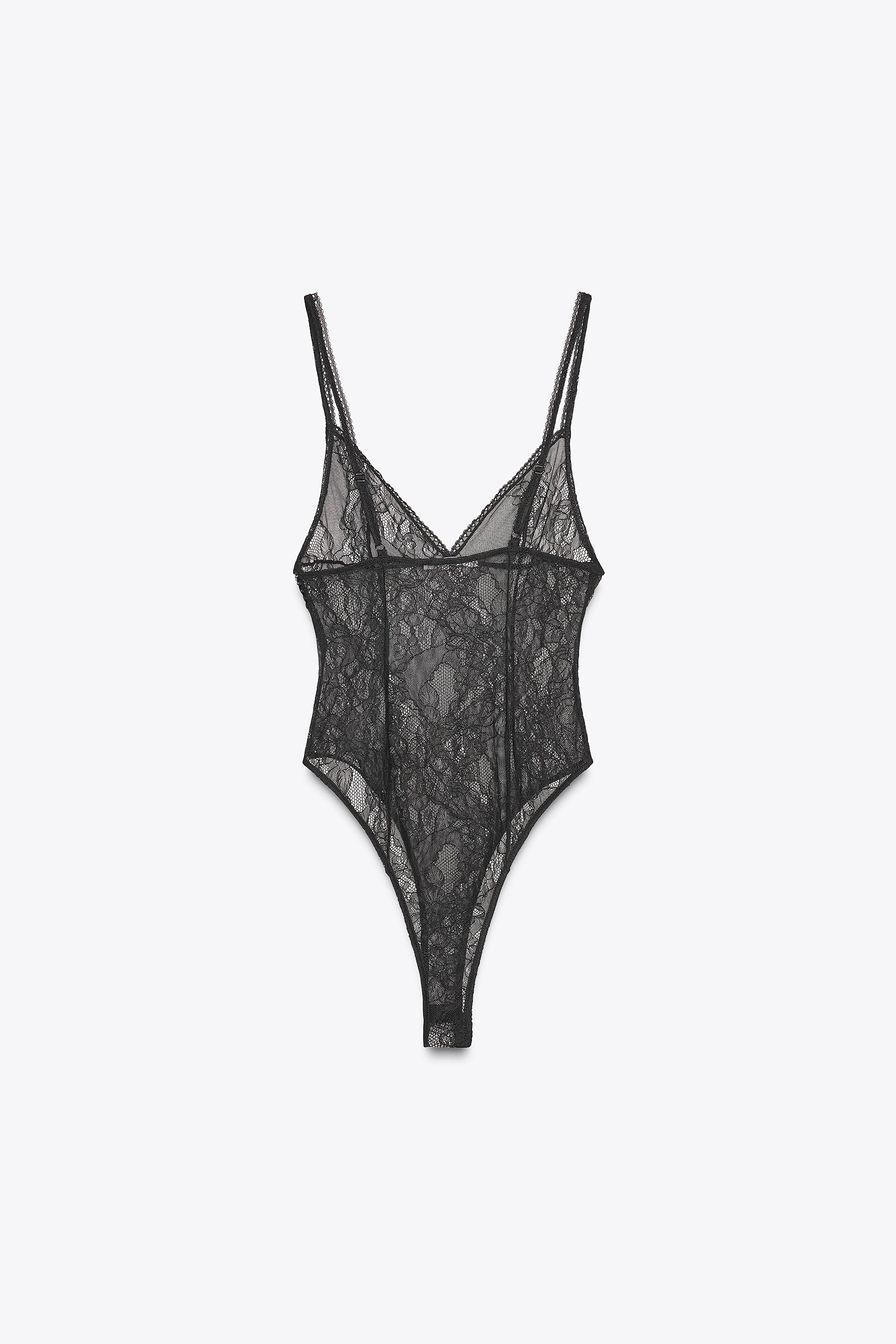 BUTTON LACE BODYSUIT