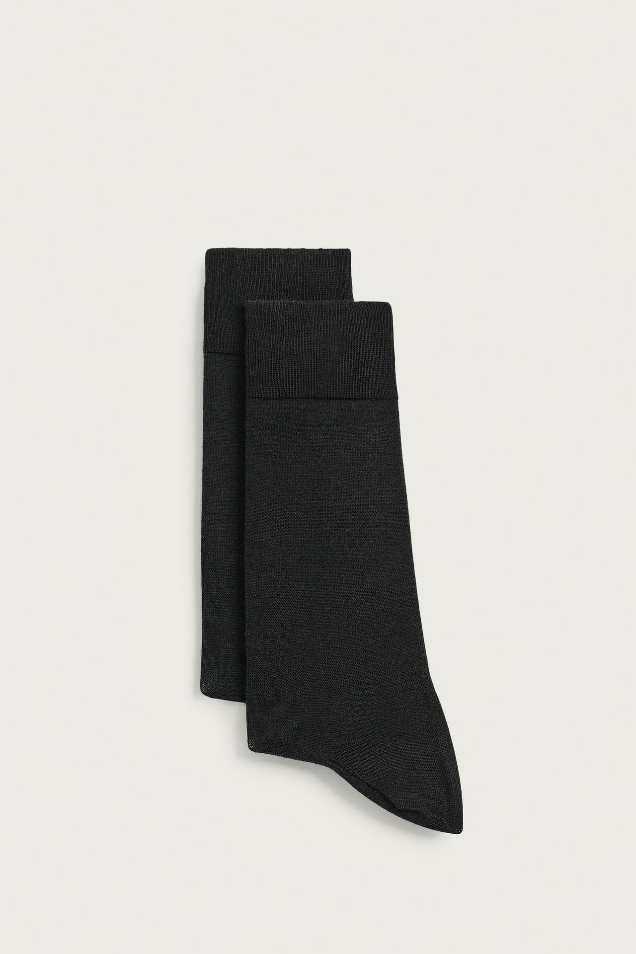 2-PACK LIGHTWEIGHT SOCKS — Black