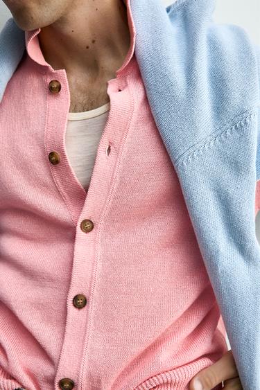 CHEMISE EN MAILLE RELAXED FIT - Rose de Zara - Image 5