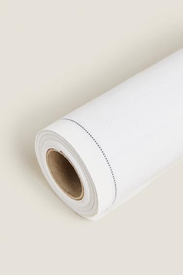 LOT SERVIETTES RÉUTILISABLES (LOT DE 20) - Blanc / Gris de Zara - Image 2