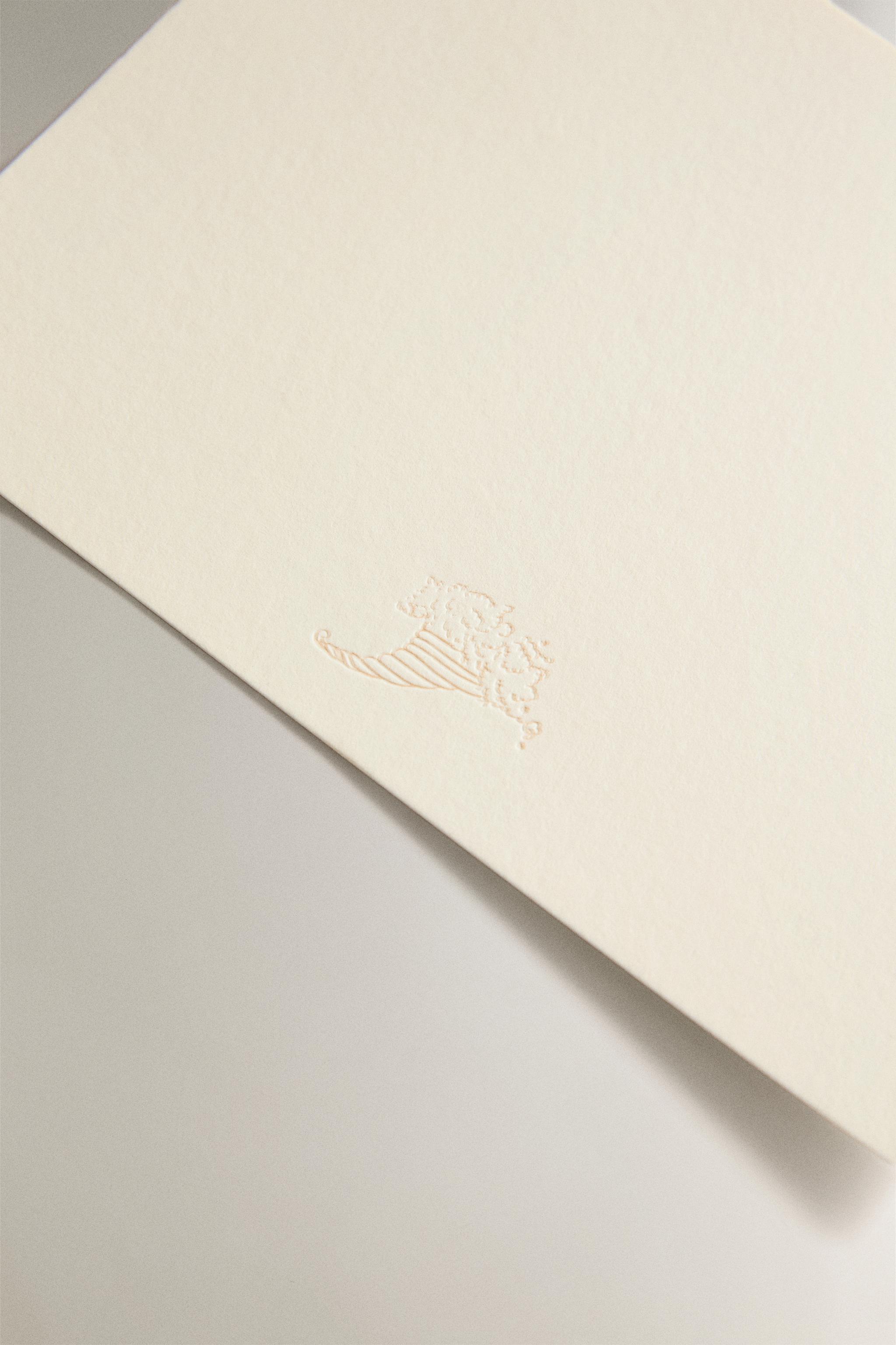WRITING SET WITH ENVELOPES AND CARDS | STUDIO MARY LENNOX — Ecru