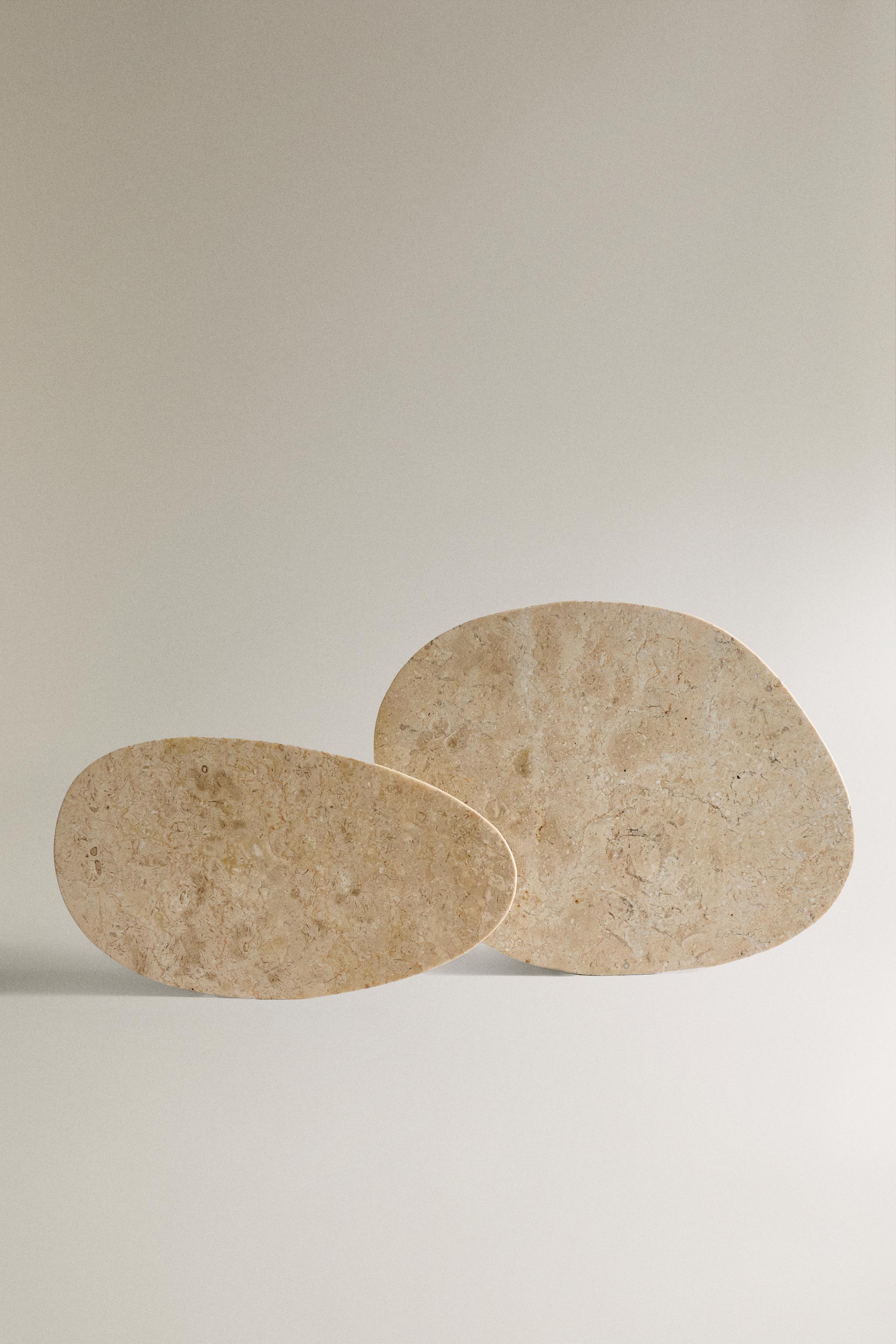 オーナメント マーブル トレイ - ライトブラウン | ZARA Japan / 日本