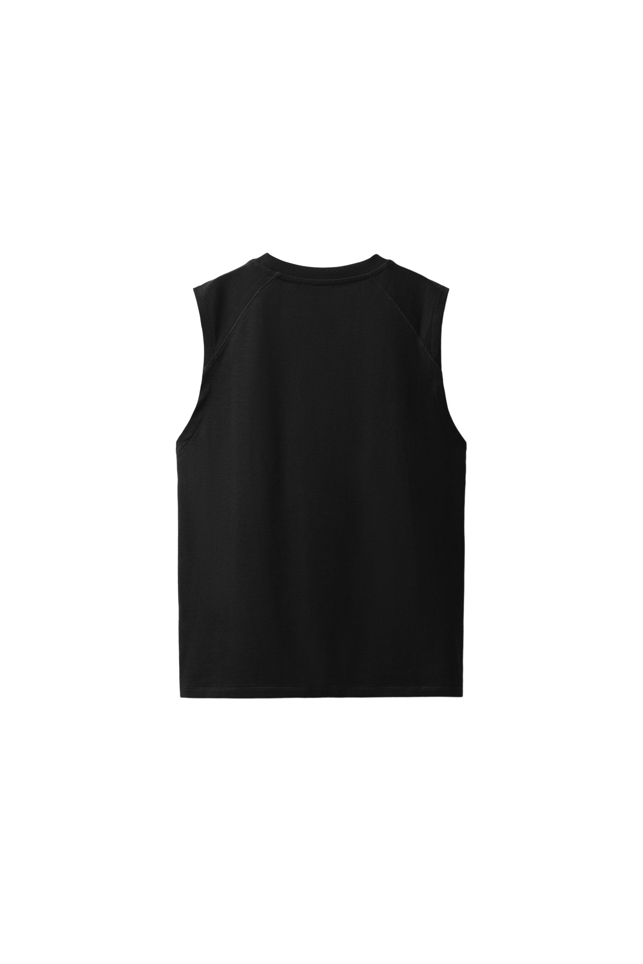SLEEVELESS TOP — Black