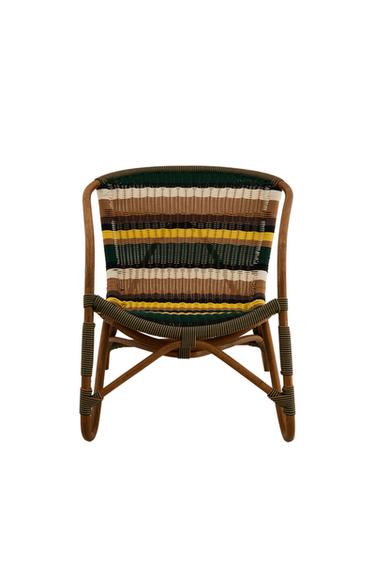 Zara MULTICOLOR WOVEN CHAIR - striped