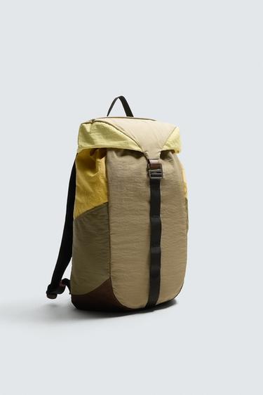 SAC À DOS TECHNIQUE DÉTAILS CUIR - Multicolore de Zara - Image 3