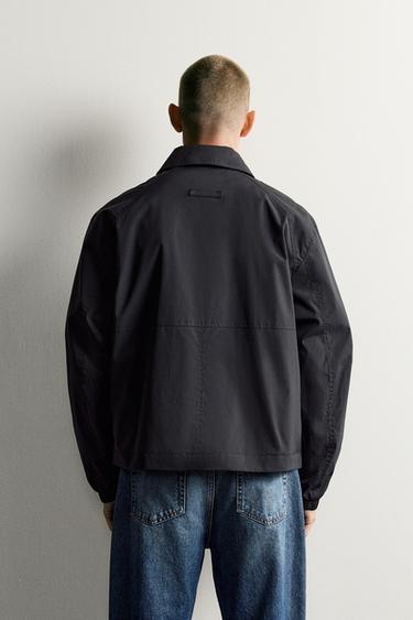 WATER-REPELLENT TECHNICAL JACKET — Black 2