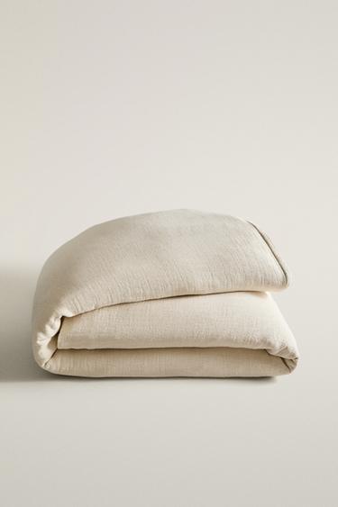Zara TEXTURED BEDSPREAD - Ecru
