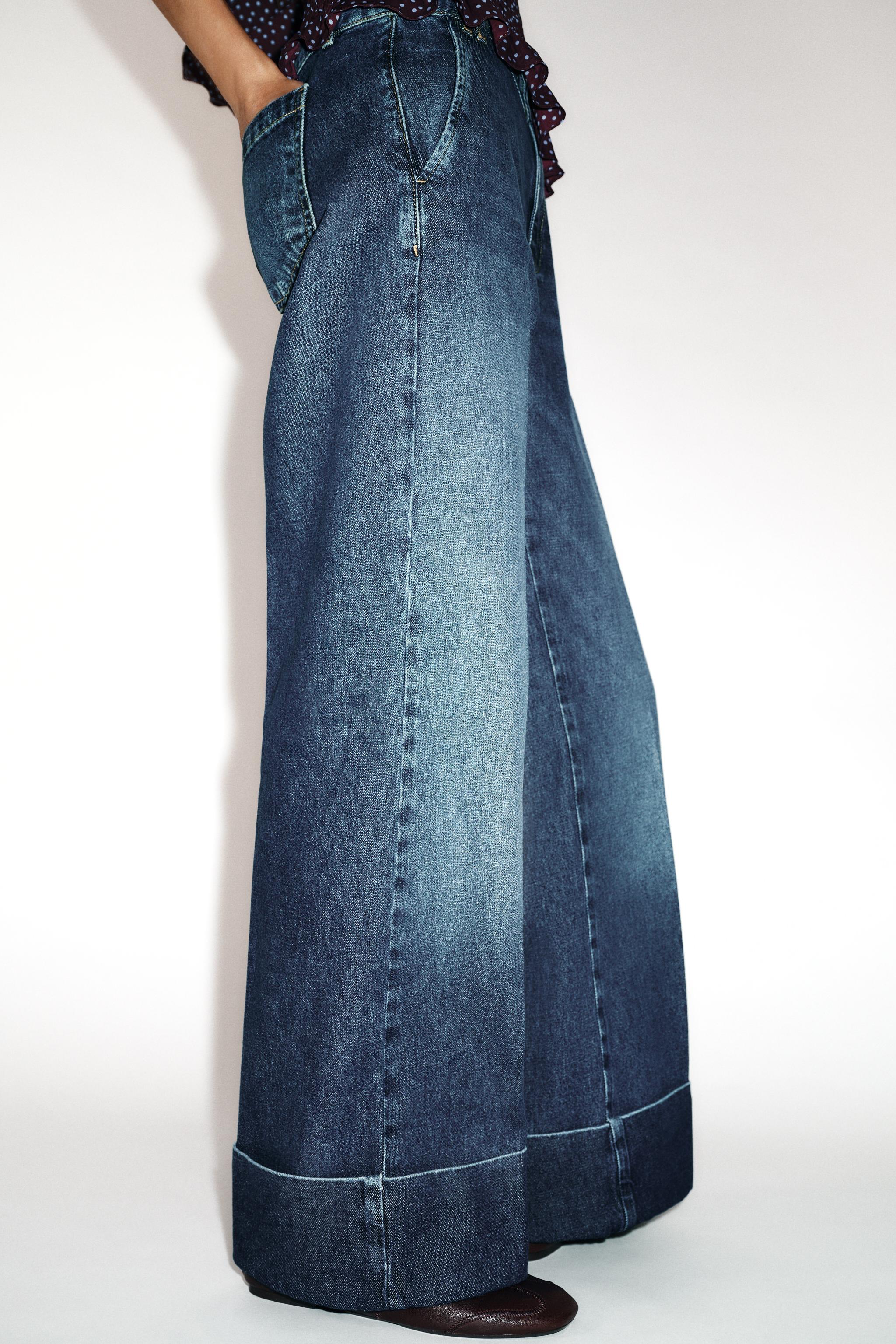 JEANS Z1975 DÜŞÜK BEL DÜZ PAÇA KATLAMALI PAÇA - Görsel 6