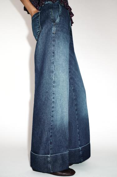 JEANS Z1975 STRAIGHT LOW-RISE TURN-UP HEMS - Blue by Zara - Image 5