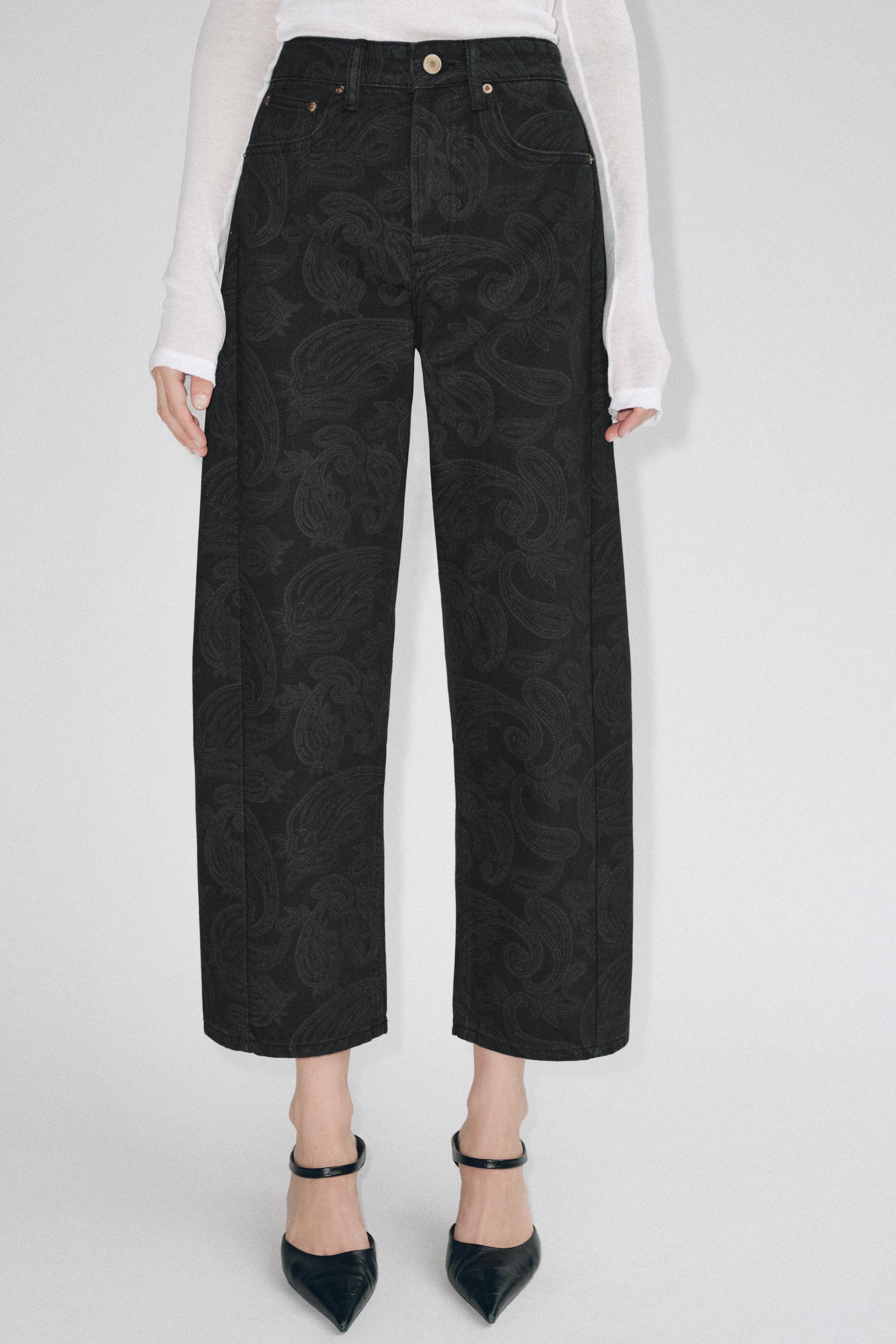 Zw Collection Mid-Rise Relaxed Ankle Jeans by Zara