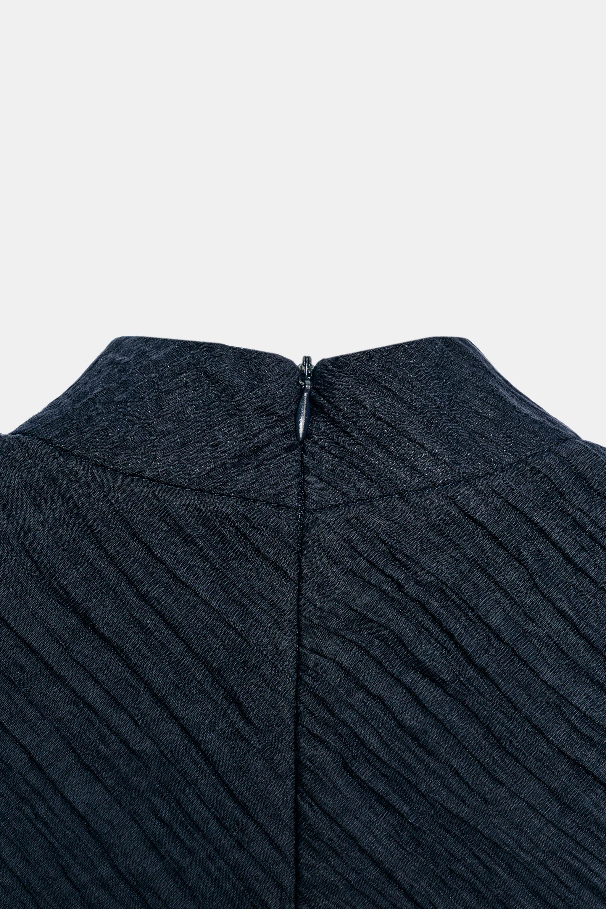 Женские рубашки Zara COMBINED LACE CROPPED TOP — фото 7