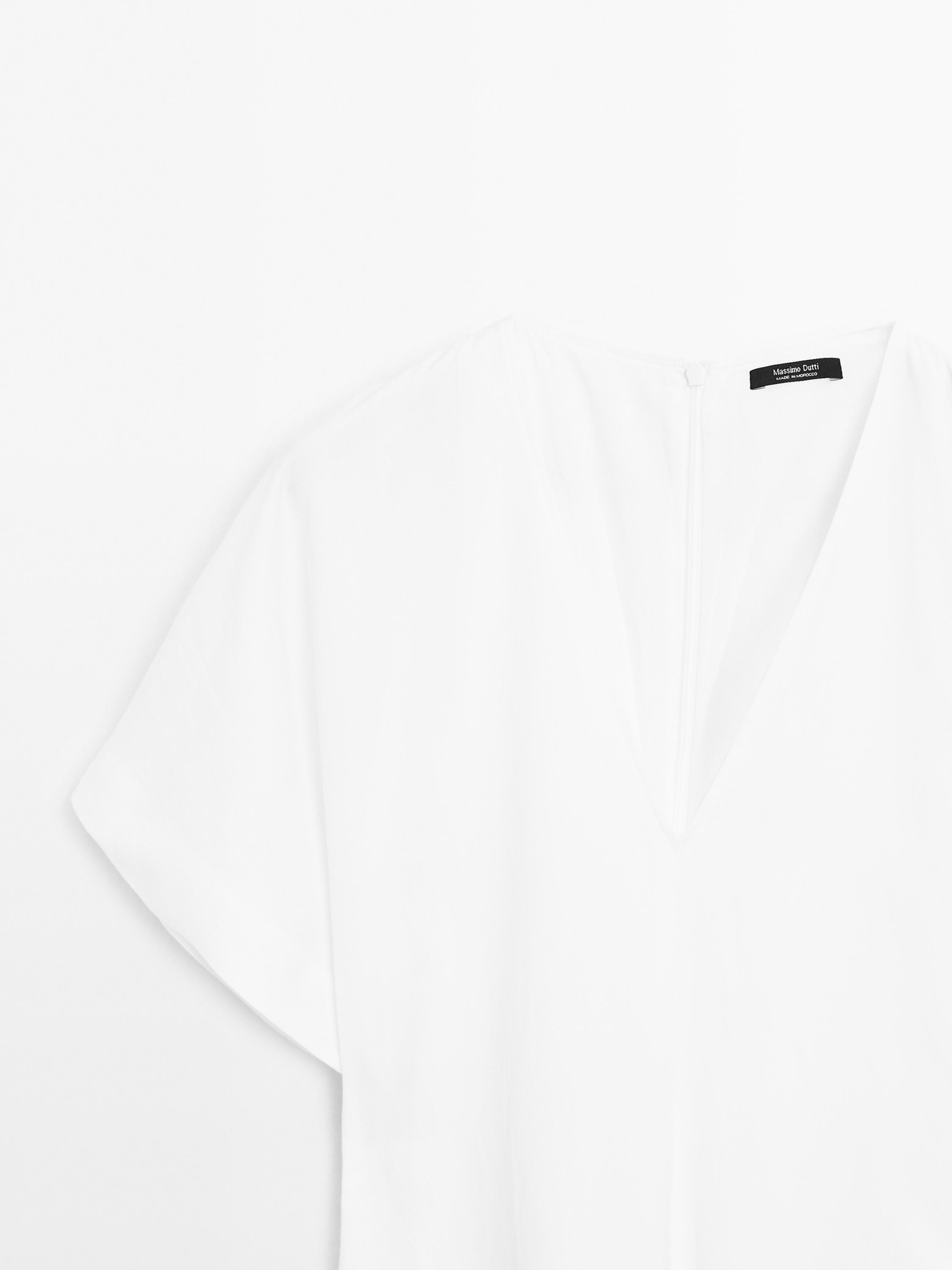 Robe midi ample décolleté en V