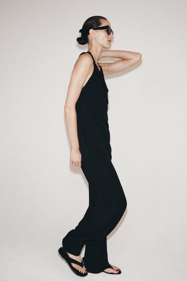 WIDE-LEG LONG TROUSERS - Black by Zara - Image 4