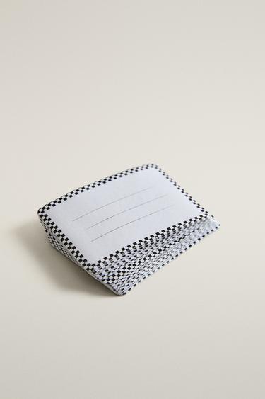 CHECKERED BURGER PAPER SET — White 2