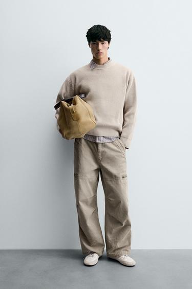 TEXTURED CHENILLE SWEATER - Ecru by Zara