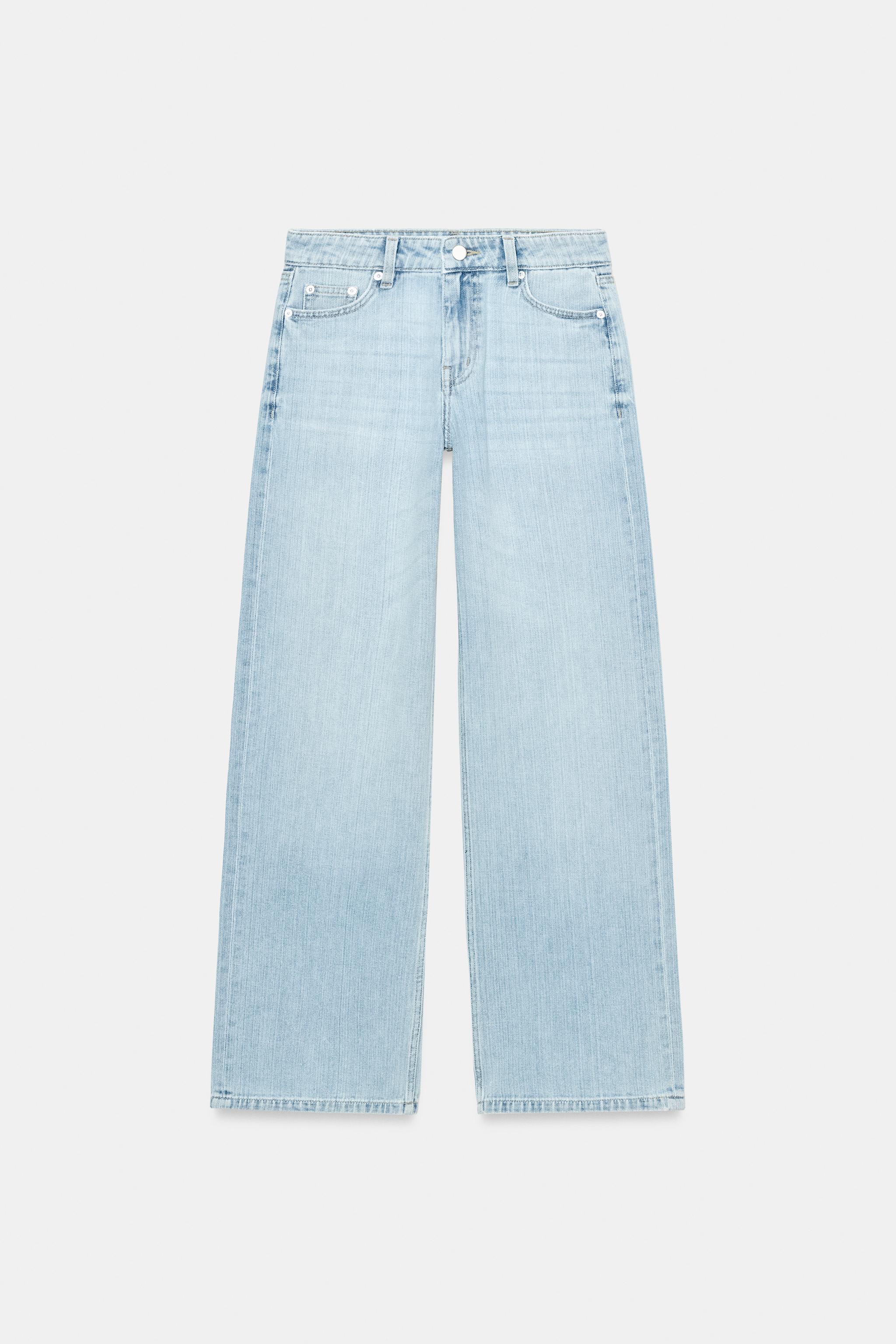 JEANS Z1975 WIDE LEG LOOSE DE CINTURA BAIXA - Azul-claro | ZARA Brasil
