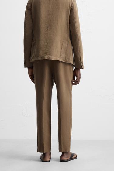 PANTALON DÉLAVÉ DE COSTUME - Kaki de Zara - Image 2