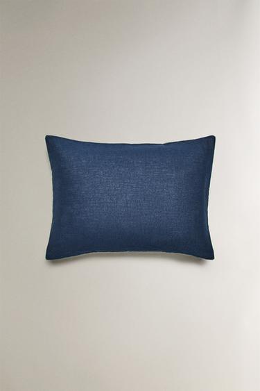 CHILDREN'S CHRISTMAS MICE CUSHION COVER - Blue by Zara - Image 2