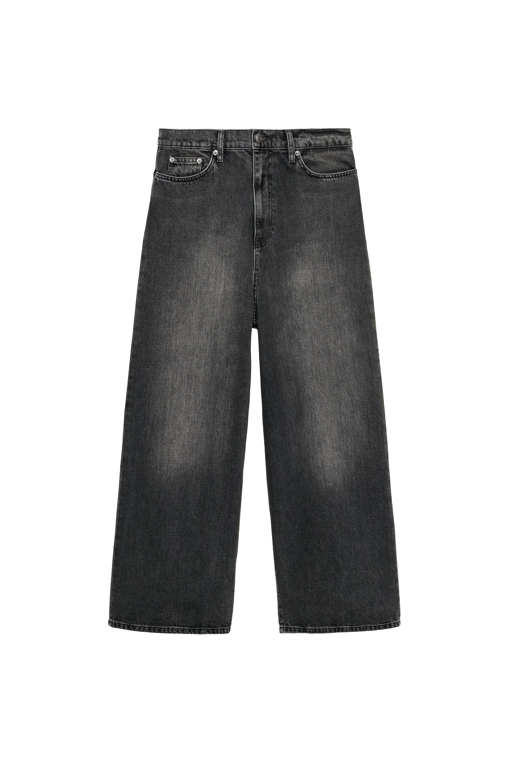 ZW COLLECTION BAGGY LOW-RISE JEANS - Black | ZARA United States