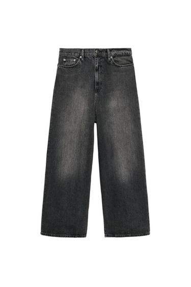 JEANS ZW COLLECTION BAGGY TIRO BAJO - Negro de Zara