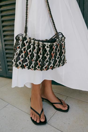MNI SAC TRESSÉ - Chocolat de Zara - Image 1
