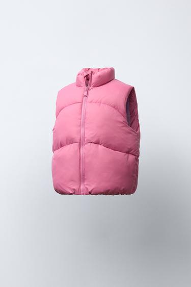 WATER-REPELLENT PADDED GILET - Mid-pink by Zara - Image 1