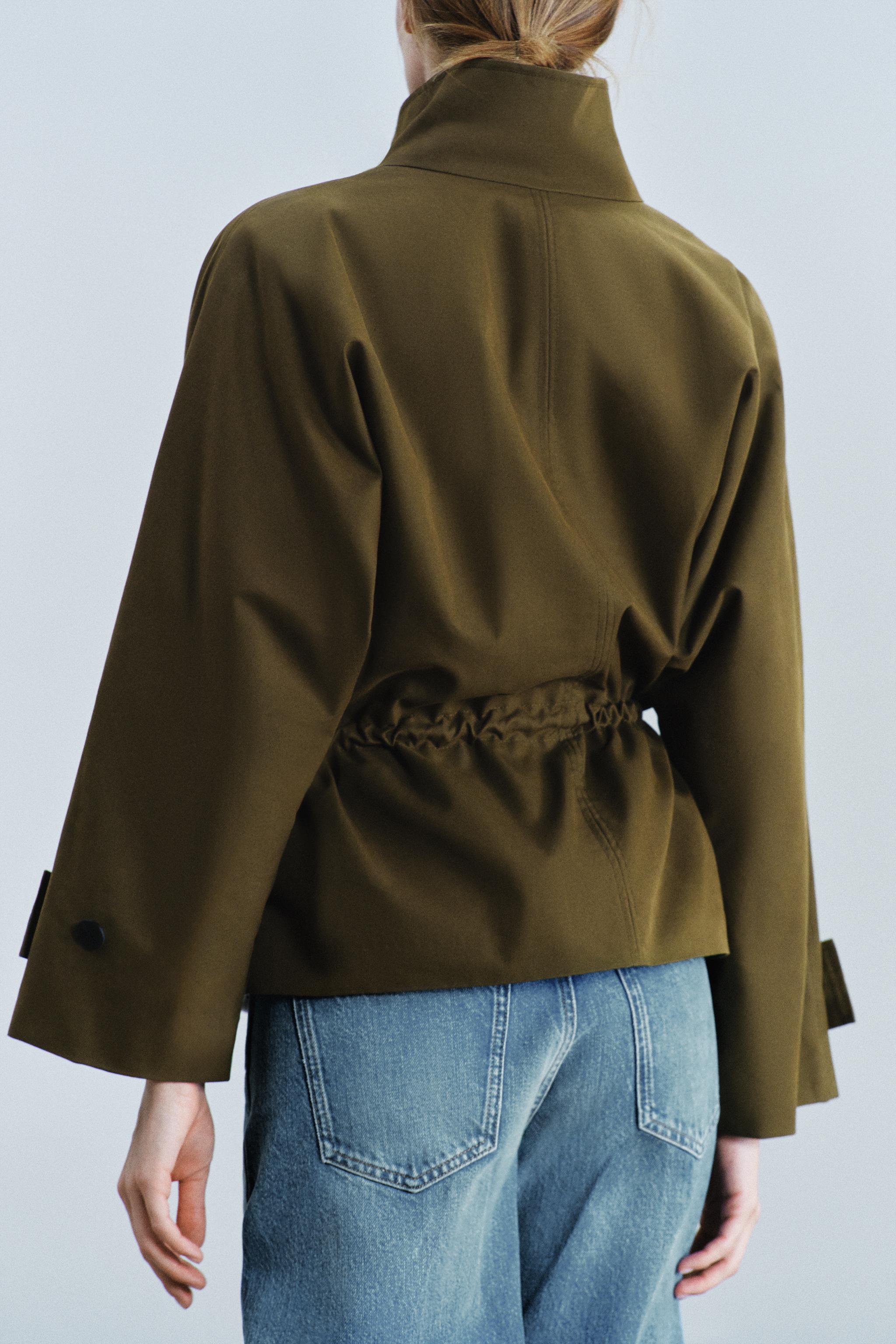 Zara ZW COLLECTION OVERSIZE PARKA görsel 4