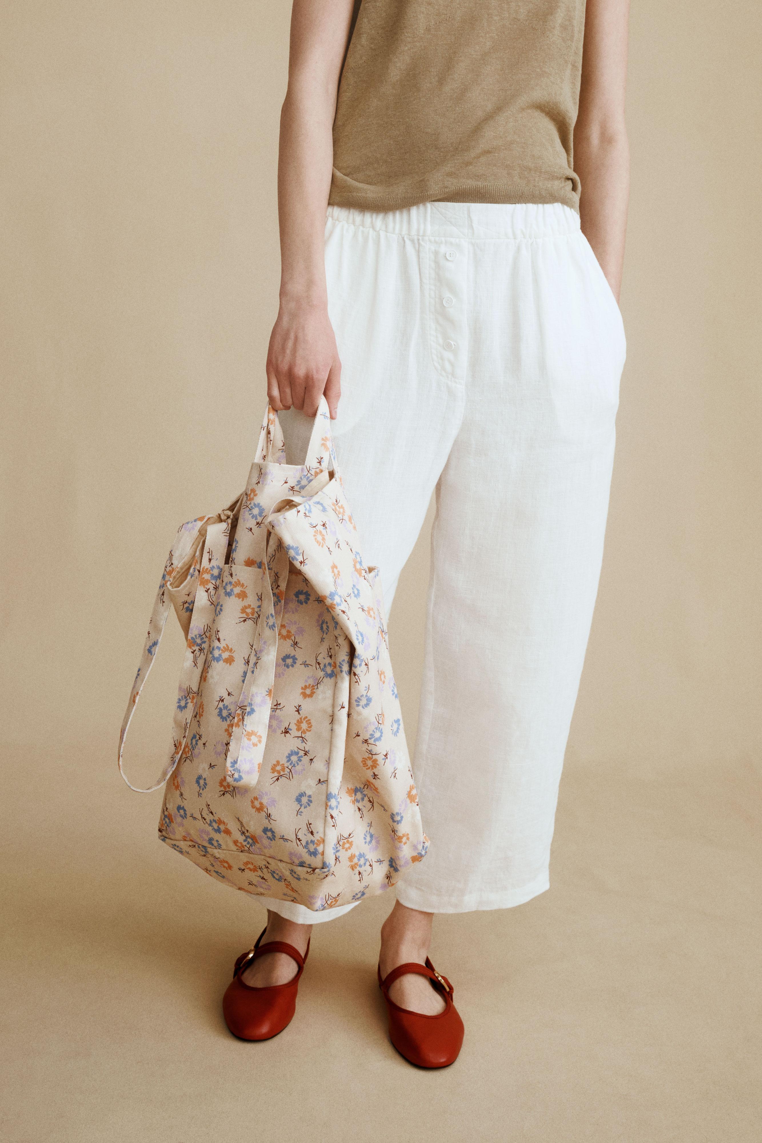 COTTON FLORAL PRINT BAG CREATED BY CARAMEL LONDON X ZARA — Multicoloured