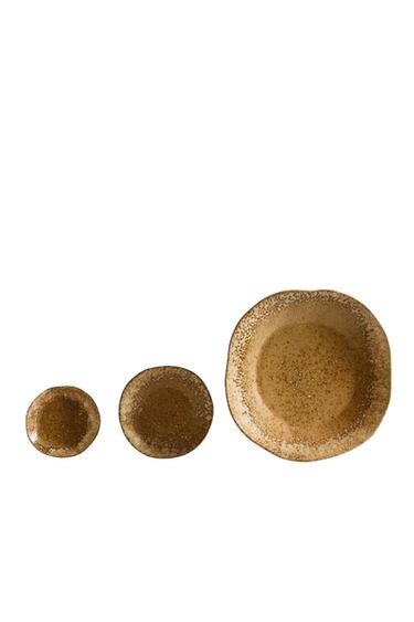 Zara IRREGULAR CERAMIC TRAY - Mustard - Image 0