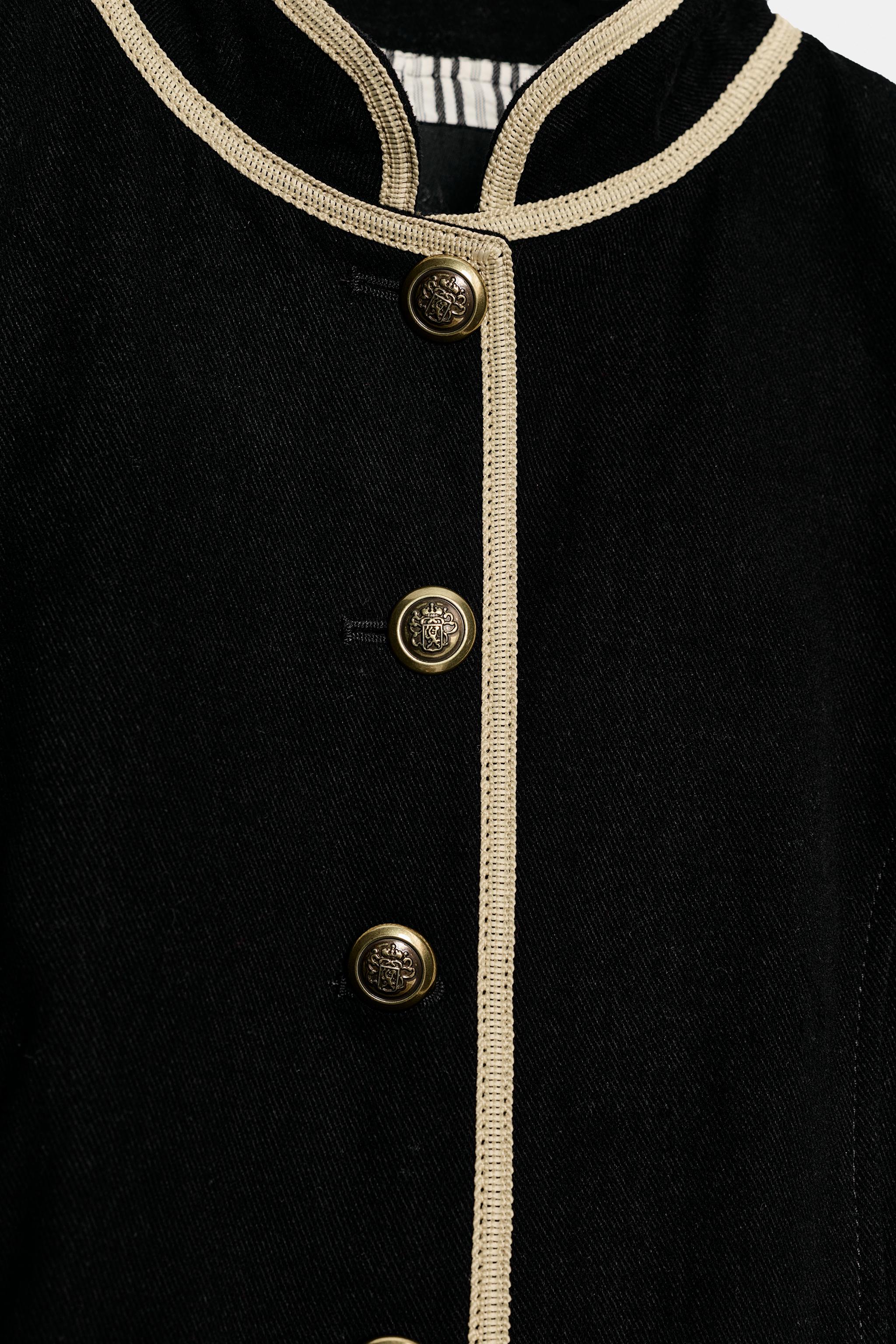 CONTRAST TRIM BLAZER
