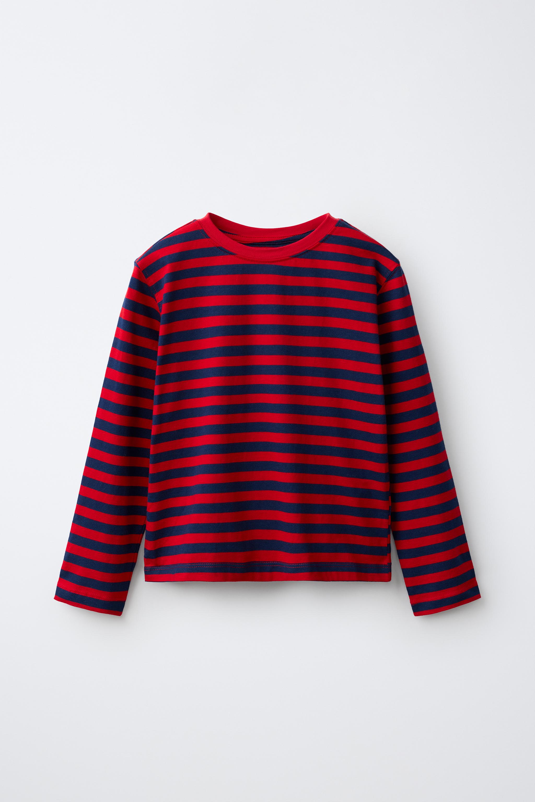 LONG SLEEVE STRIPED T-SHIRT - Striped | ZARA United States