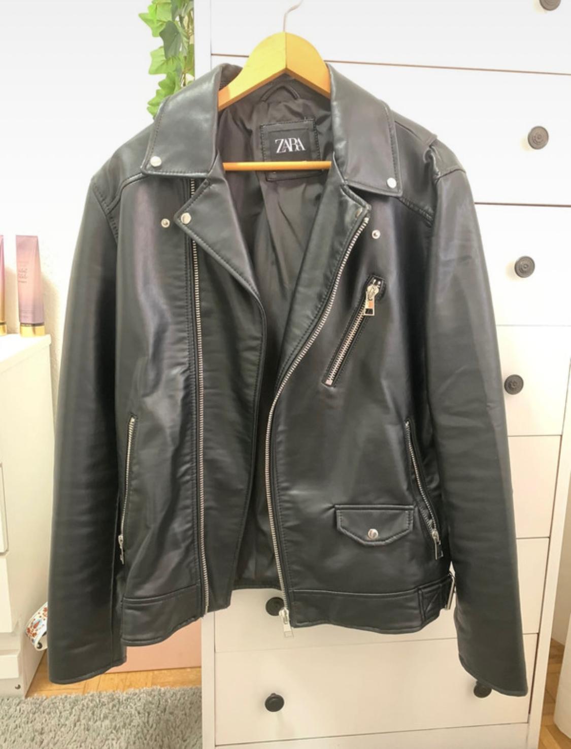FAUX LEATHER BIKER JACKET